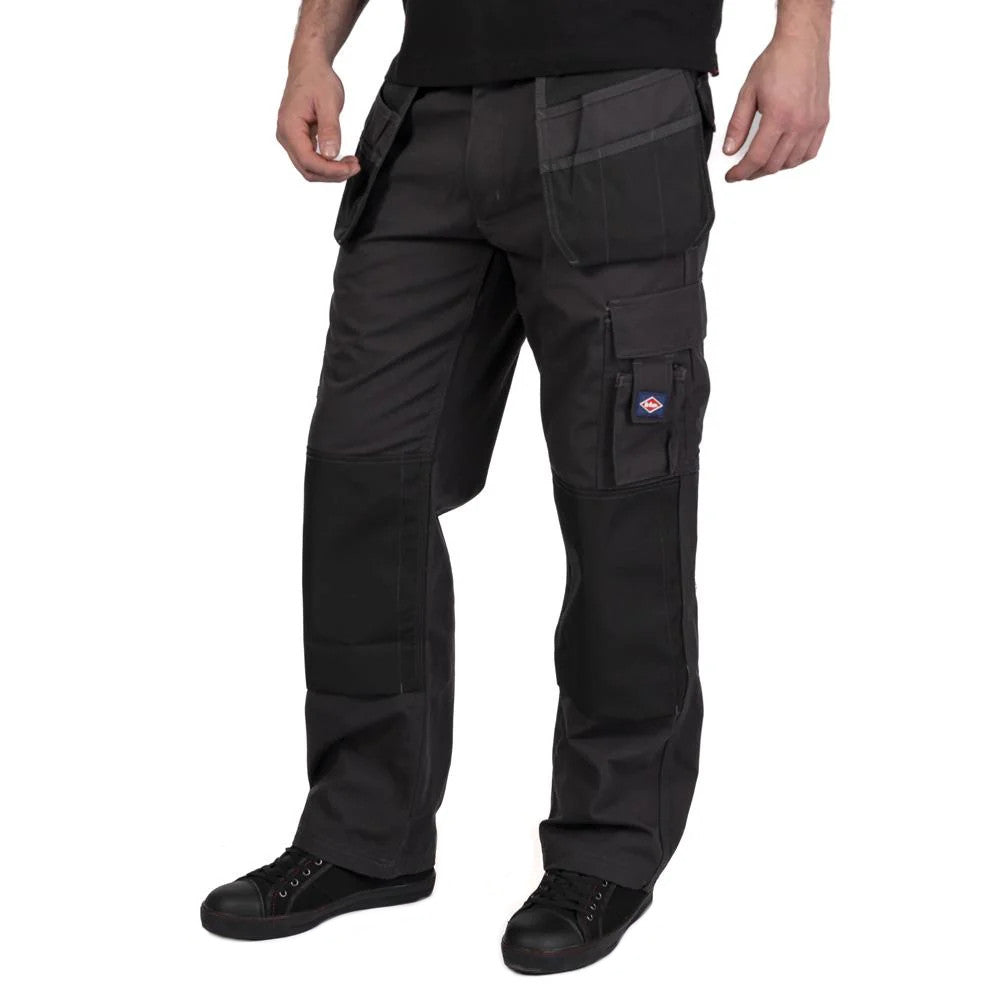 Lee Cooper Holster Pocket Workwear Herren Arbeitshose grau-schwarz LCPNT216-GRY-BLK