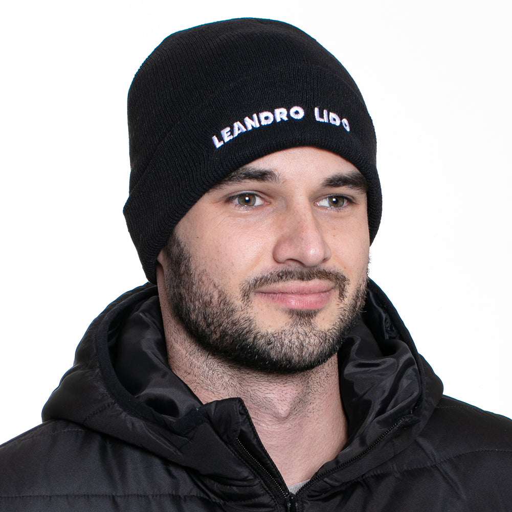 LEANDRO LIDO "Callata" Beanie Czapka zimowa czarny
