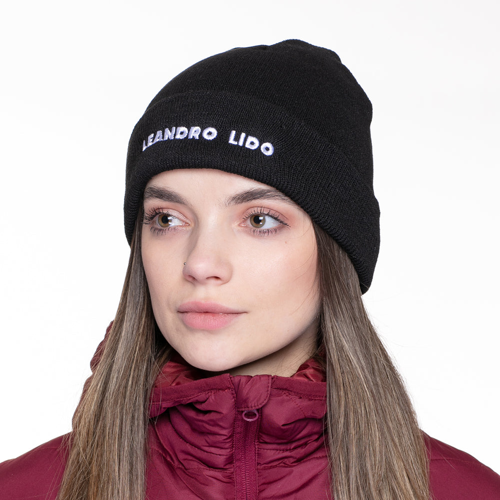 LEANDRO LIDO "Callata" Beanie Czapka zimowa czarny