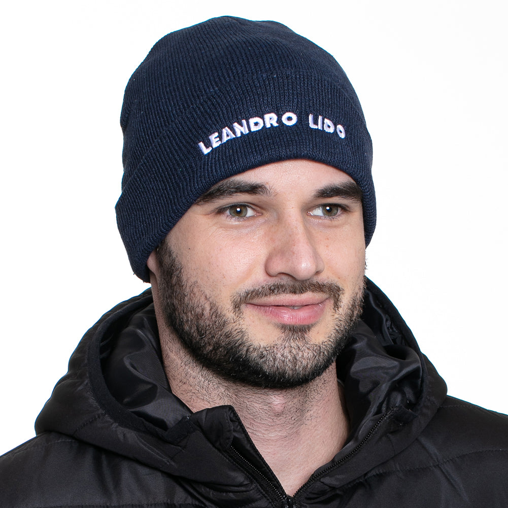 LEANDRO LIDO "Callata" Beanie Czapka zimowa granatowy