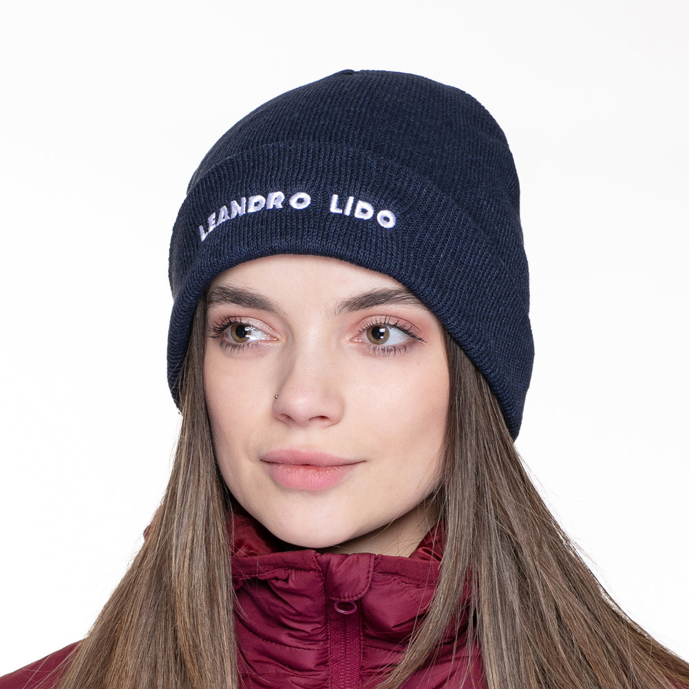 LEANDRO LIDO "Callata" Beanie Czapka zimowa granatowy