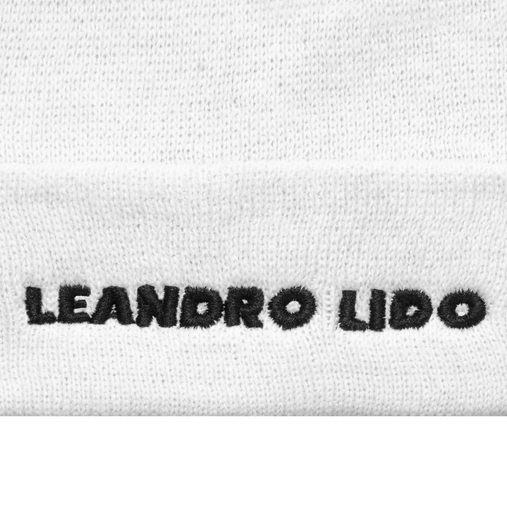 LEANDRO LIDO "Callata" Beanie Czapka zimowa biały