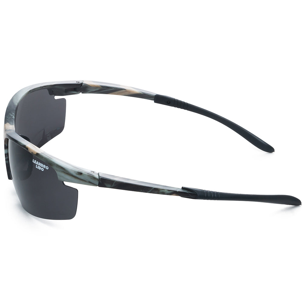 LEANDRO LIDO Power Sportowe okulary przeciwsłoneczne moro/czarny
