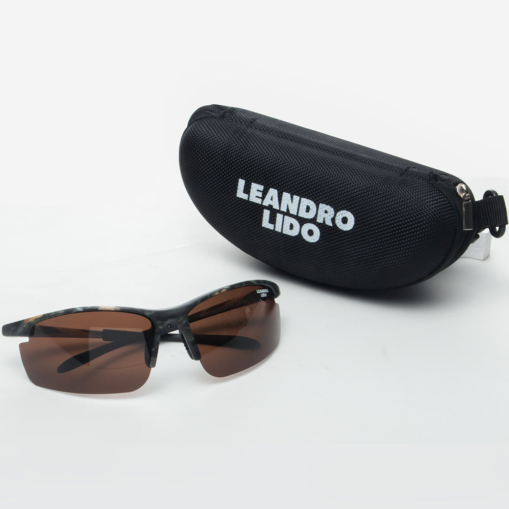 LEANDRO LIDO Power Sportowe okulary przeciwsłoneczne moro/brązowy