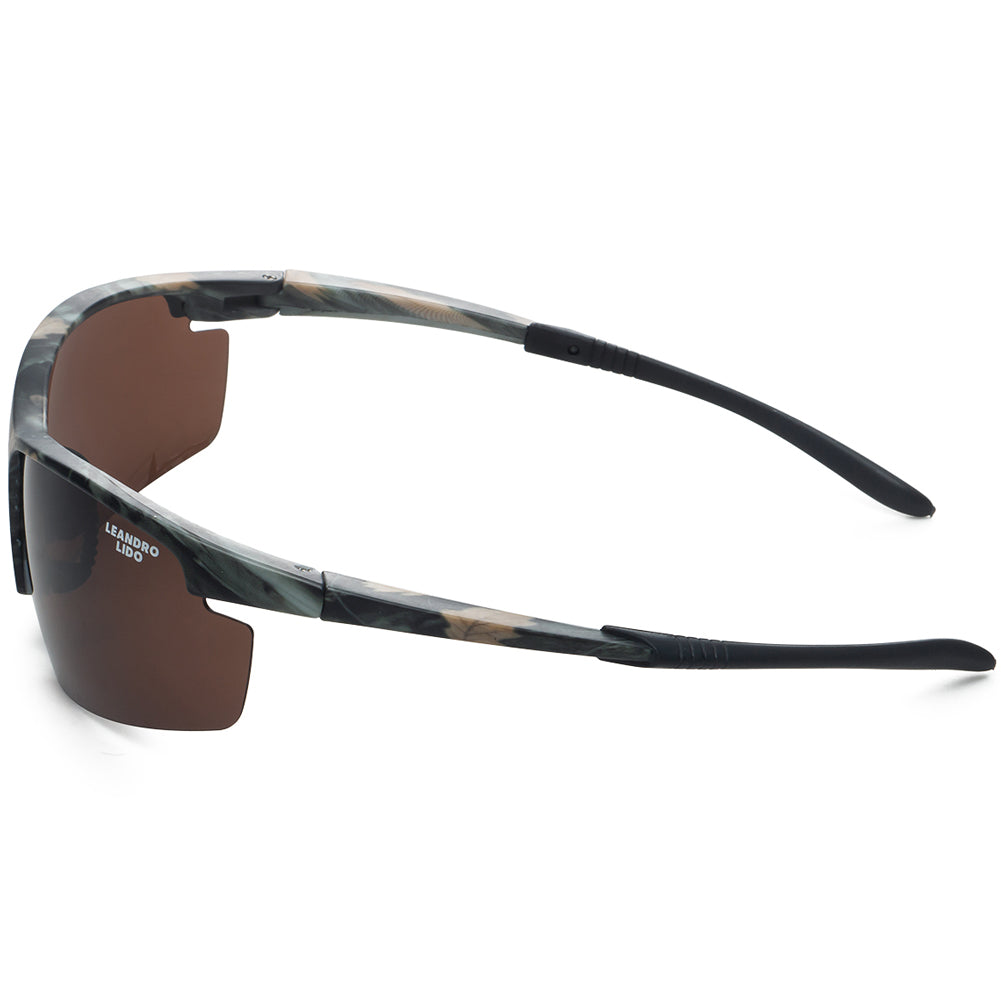 LEANDRO LIDO Power Sportowe okulary przeciwsłoneczne moro/brązowy