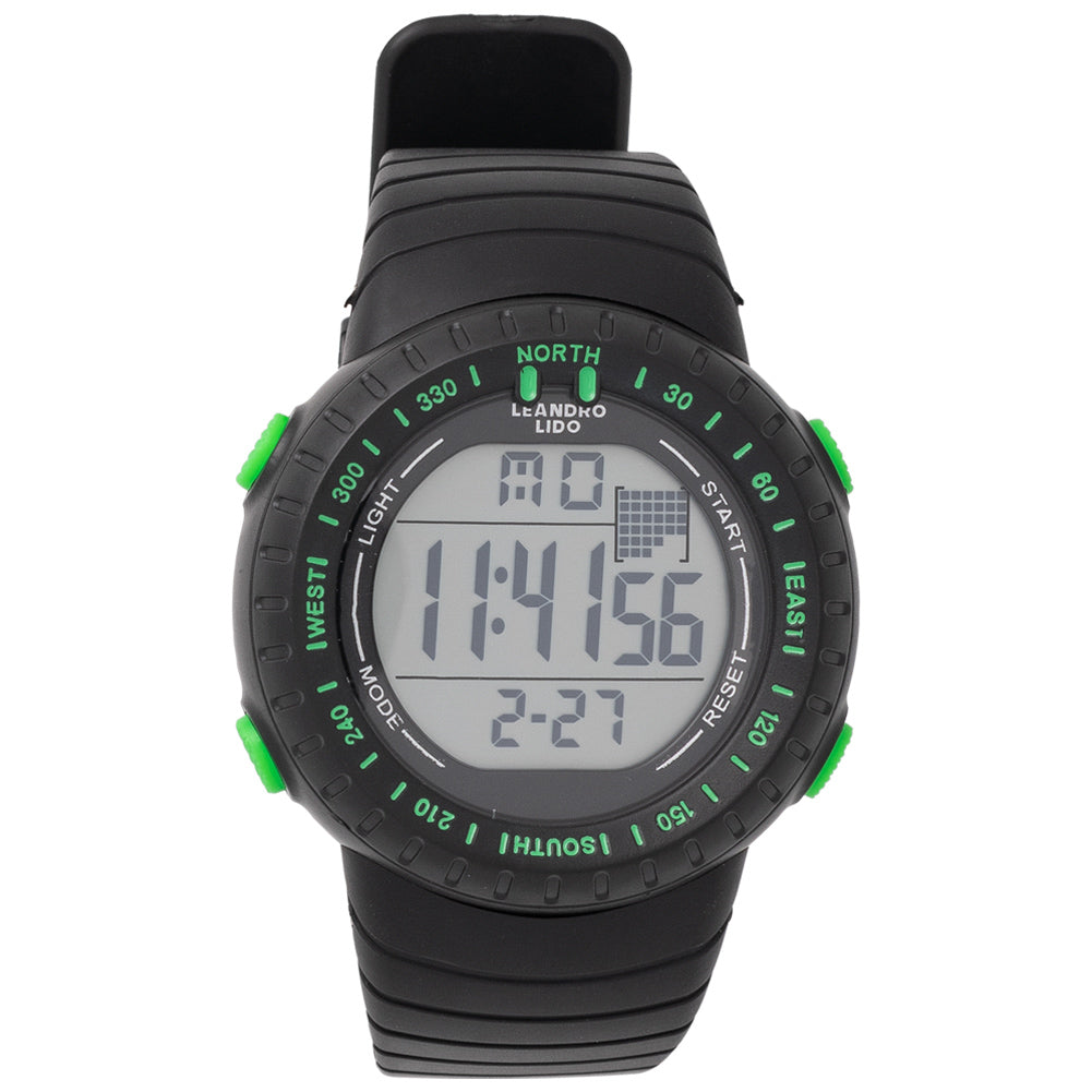 LEANDRO LIDO "Vescia" Unisex Sport Uhr schwarz/grün