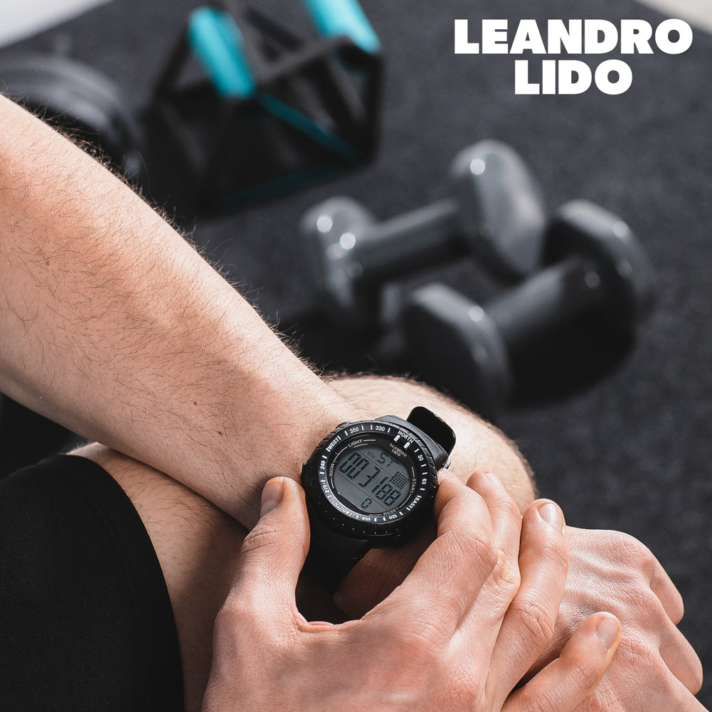 LEANDRO LIDO "Vescia" Unisex Sport Uhr schwarz/grün