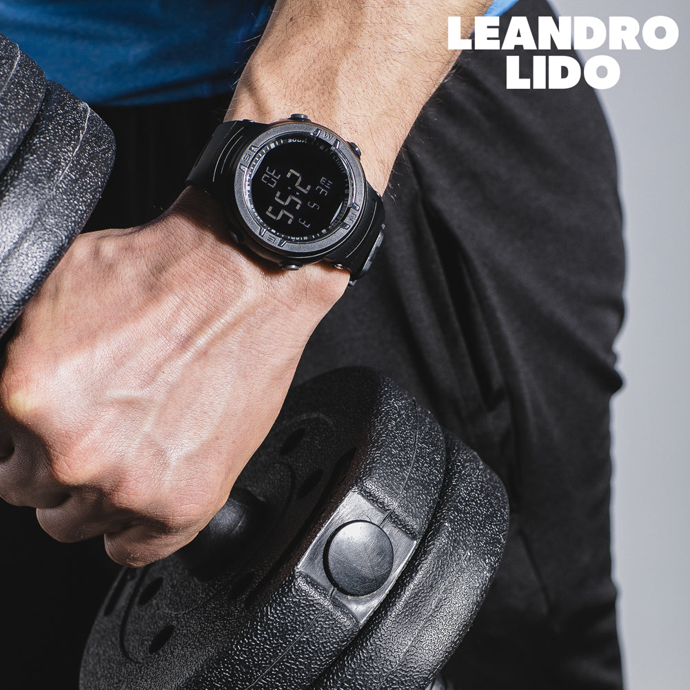 LEANDRO LIDO "Vernazza" Unisex Sport Uhr schwarz/weiß