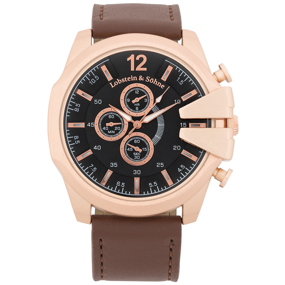 Lobstein & Söhne® "Fridolin" Uhr braun