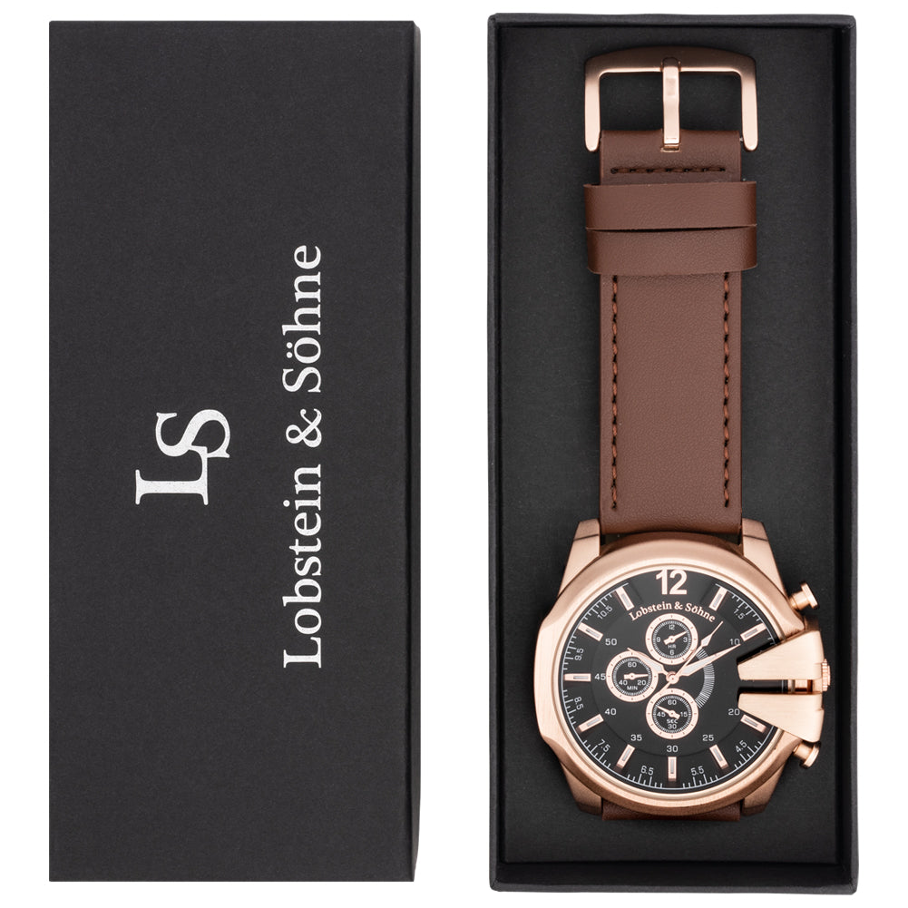 Lobstein & Söhne® "Fridolin" Uhr braun