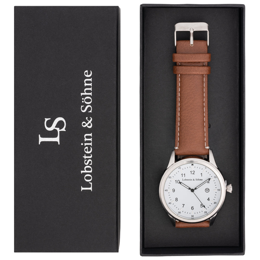 Lobstein & Söhne® "Gustav" Uhr braun