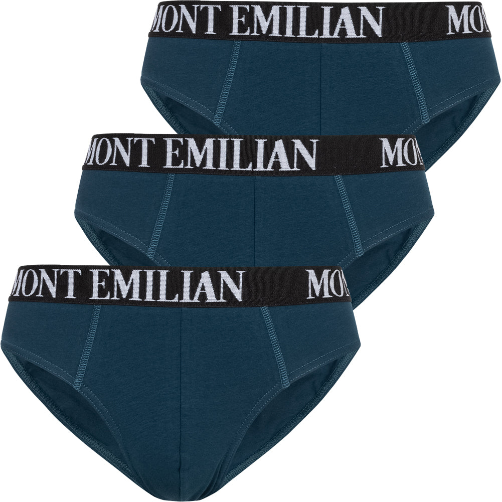 MONT EMILIAN "Avignon" Mężczyźni Majtki slip 3-pak granatowy
