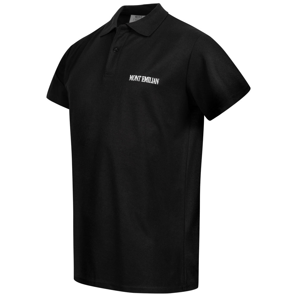 MONT EMILIAN "Caen" Mężczyźni Koszulka polo basic czarny