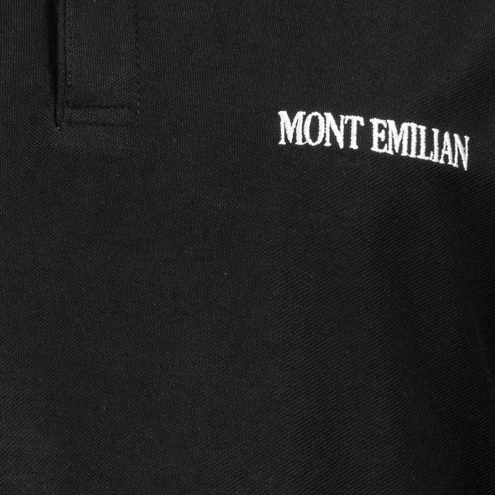MONT EMILIAN "Caen" Mężczyźni Koszulka polo basic czarny