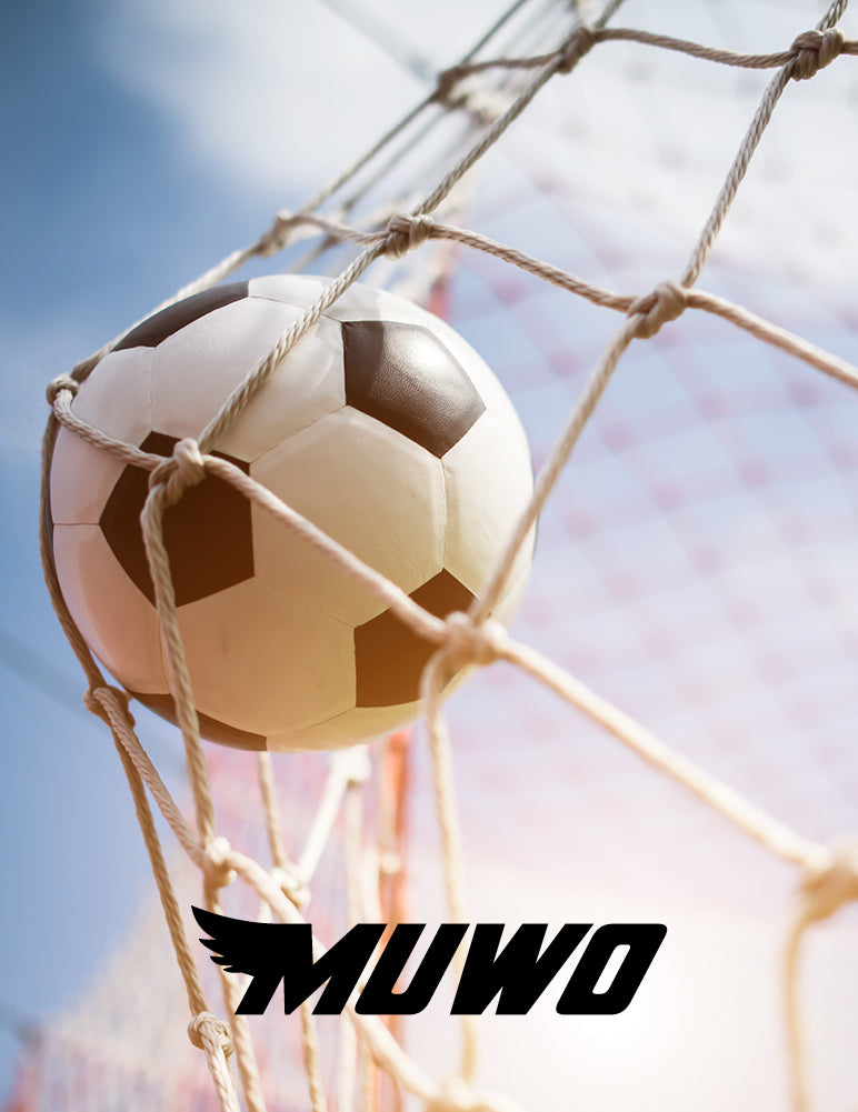 MUWO "Topscorer" Gummi-Fußball weiß rot