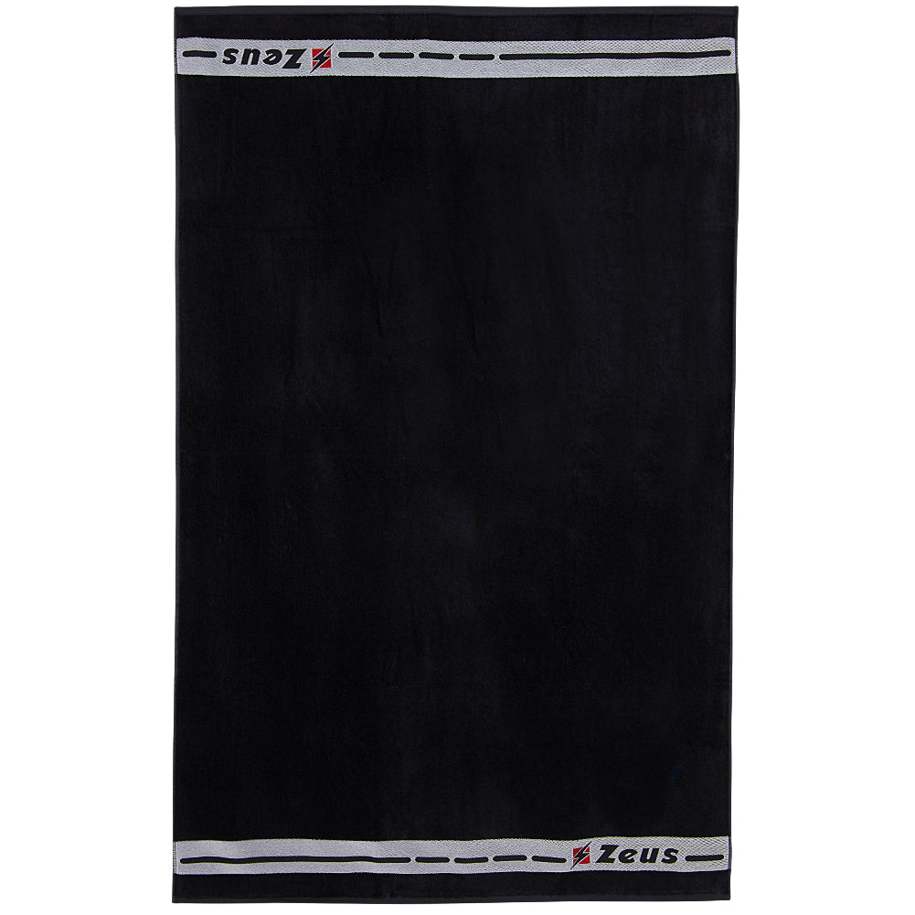 Zeus Plażowy ręcznik z bawełny 155 x 100 cm czarny