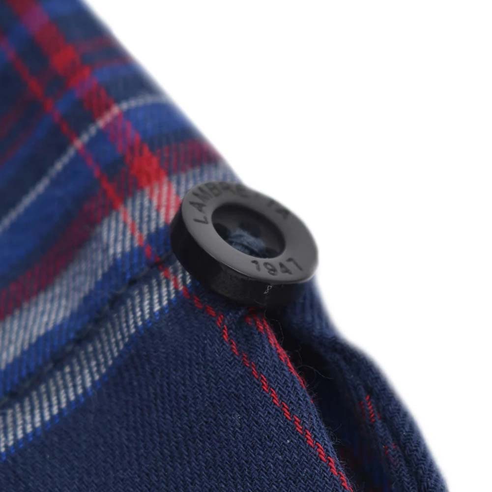 Lambretta Check Herren Kurzarm Hemd RWIS1456-NVY