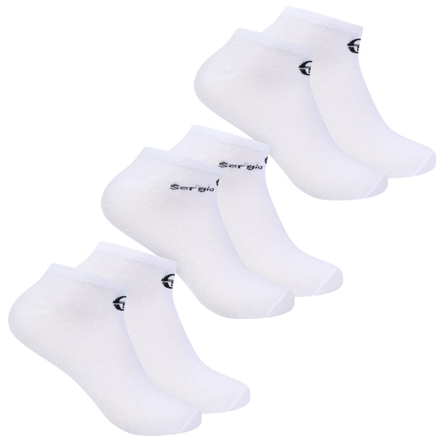 Sergio Tacchini Unisex Sneaker Socken 3 Paar weiß SA14165654