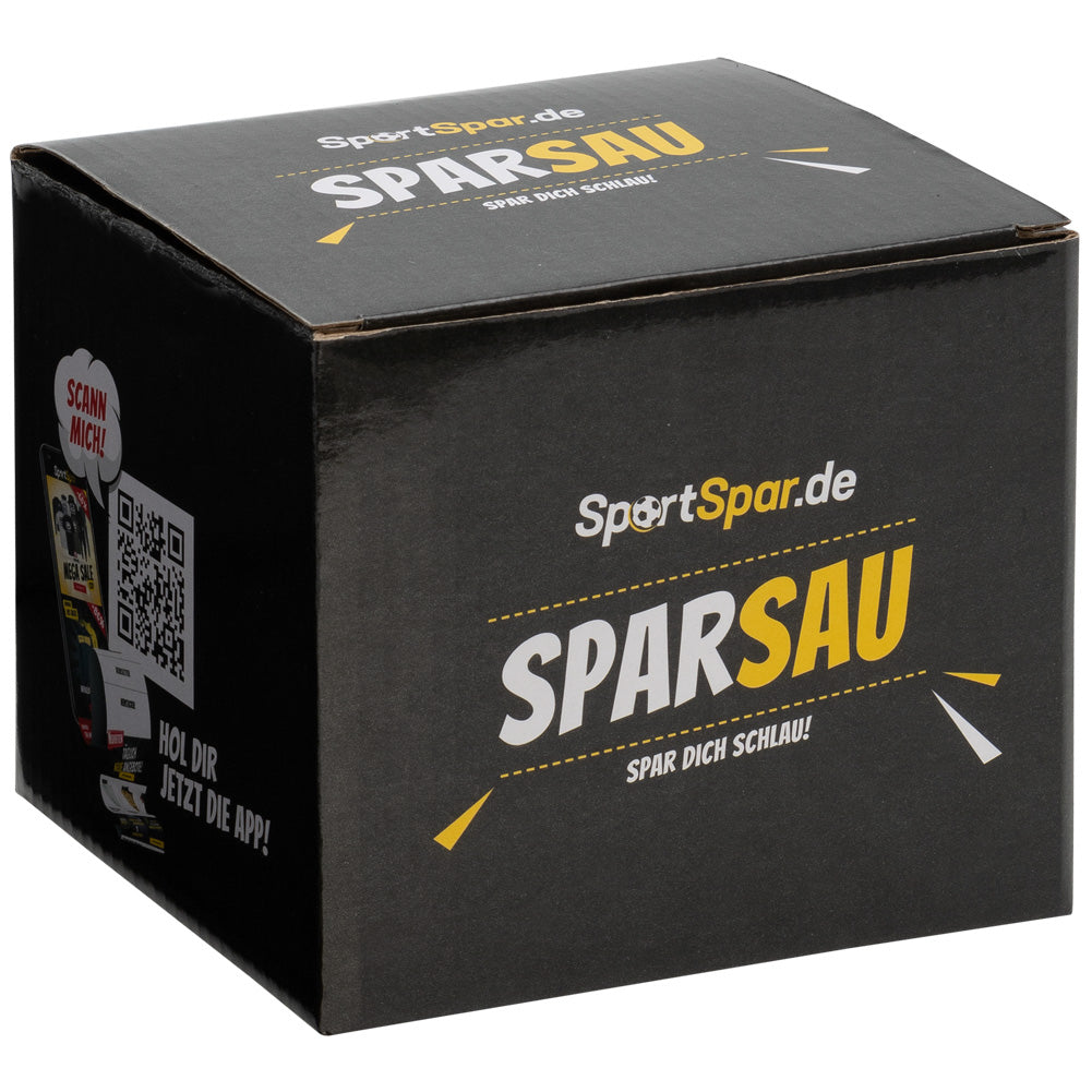 SportSpar.de "SparSau" Ceramiczna świnka skarbonka złoto