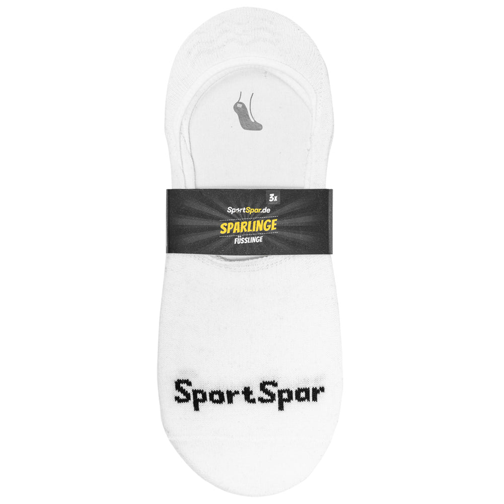 SportSpar.de "Sparlinge" Stopki Skarpety do sneakersów 3 pary biały