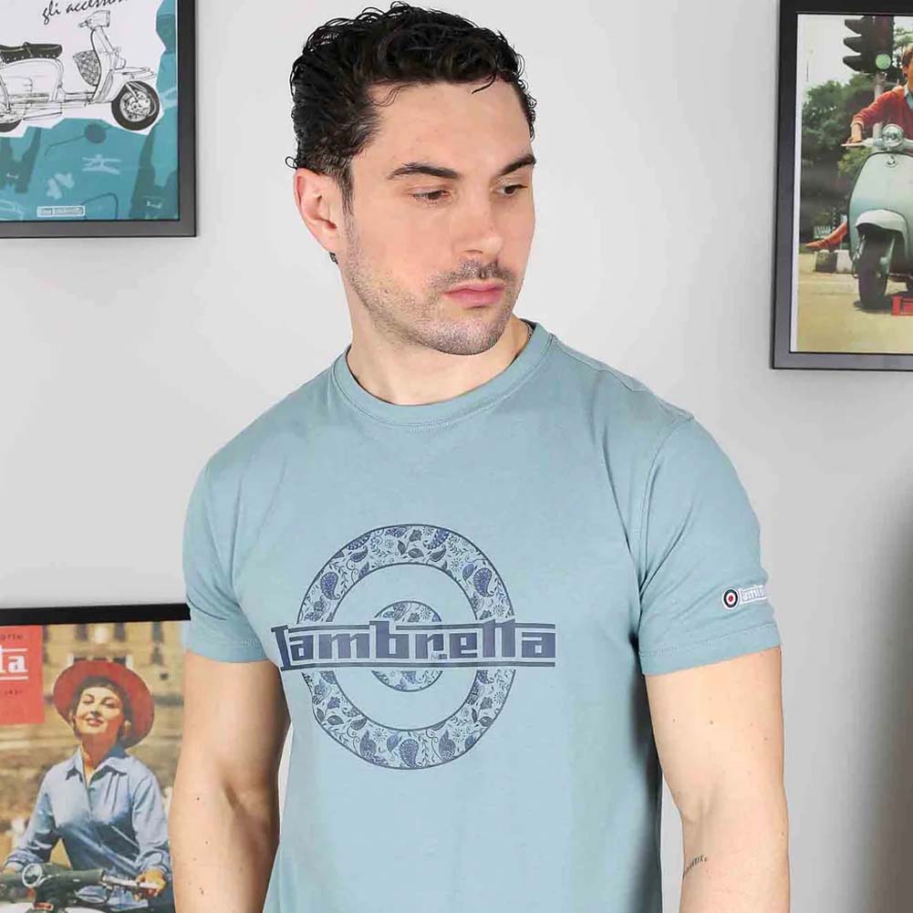 Lambretta Paisley Target Tee Herren T-Shirt SS1011-SMK