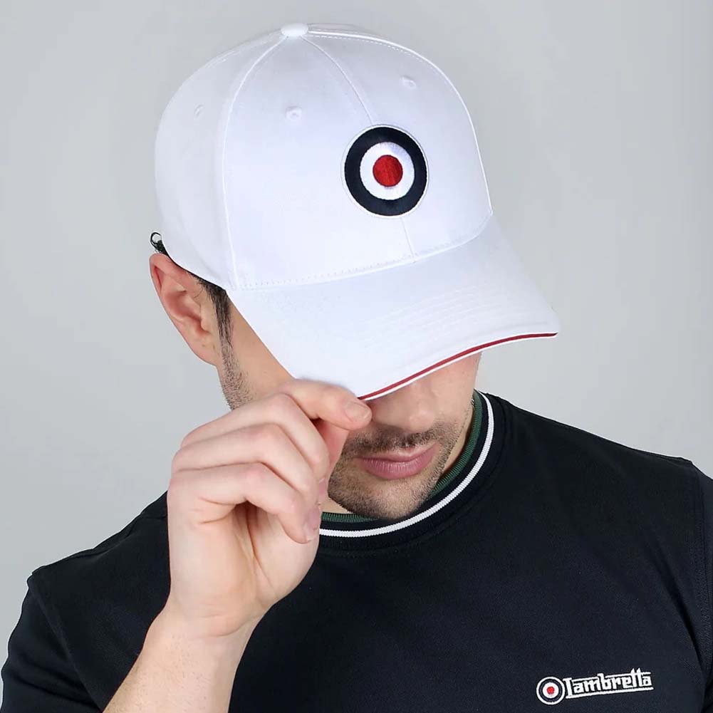 Lambretta Target Cap Herren Kappe SS1038-WHT
