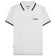 Lambretta Triple Tipped Herren Polo-Shirt SS1650-WHT-C-N-S – S