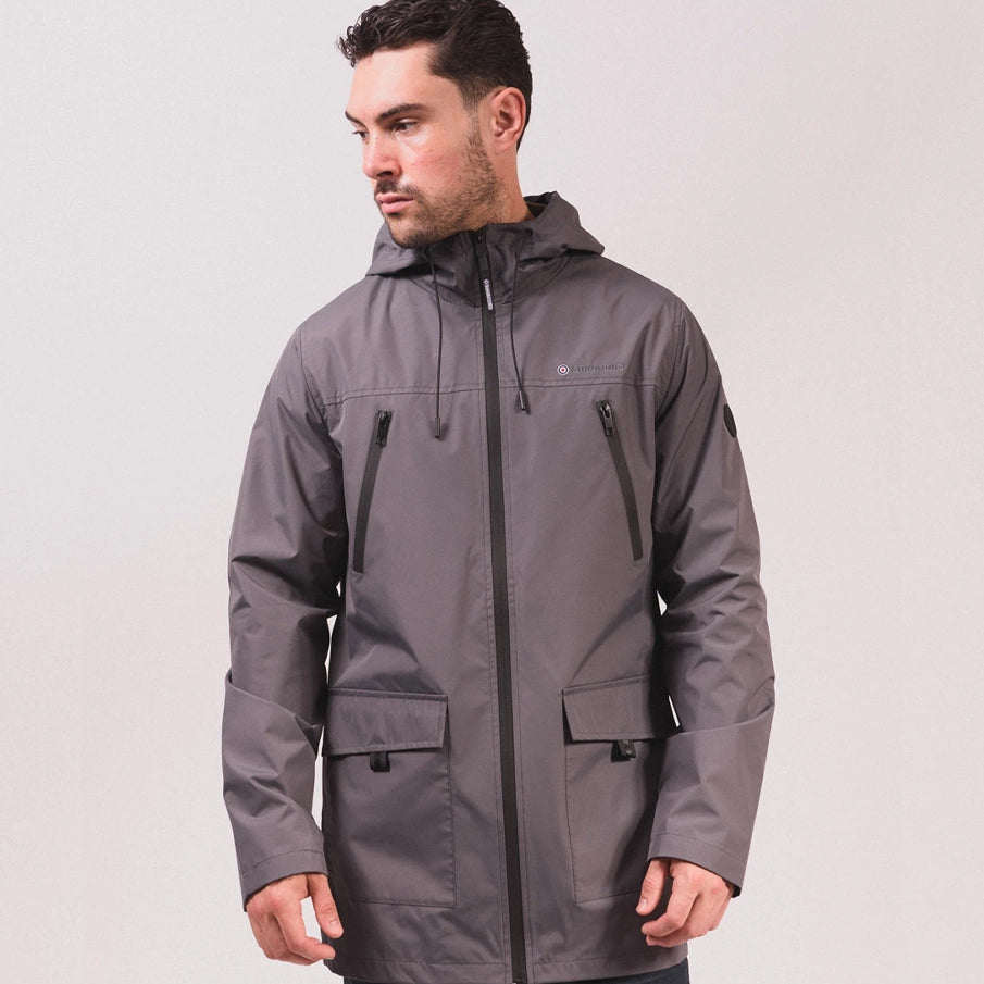 Lambretta Terrace Waterproof Herren Parka Jacke SS7817-IRON