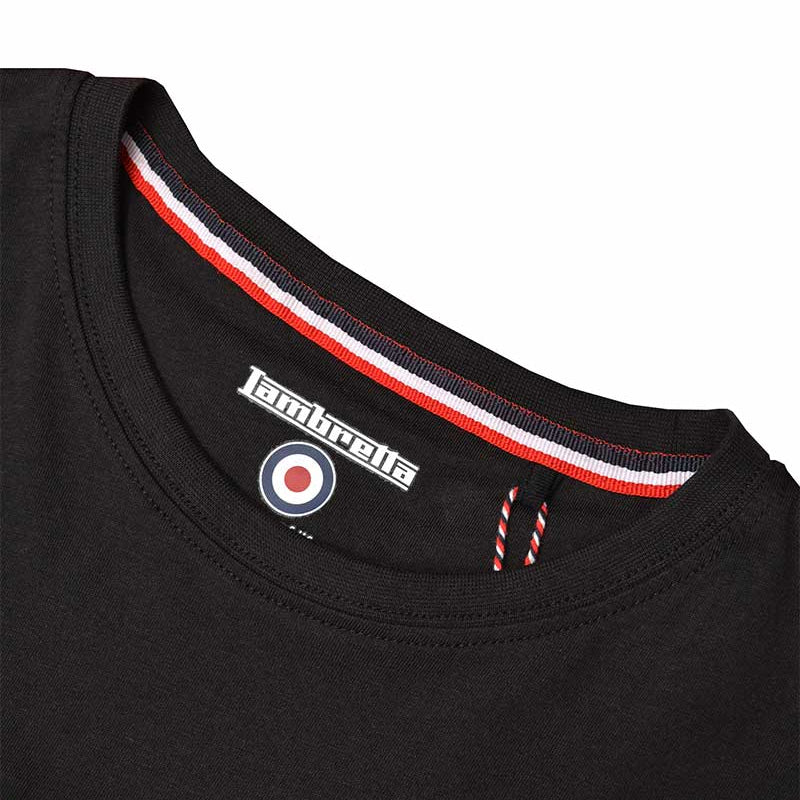 Lambretta Pannelled Tee Herren T-Shirt SS9036-BLK