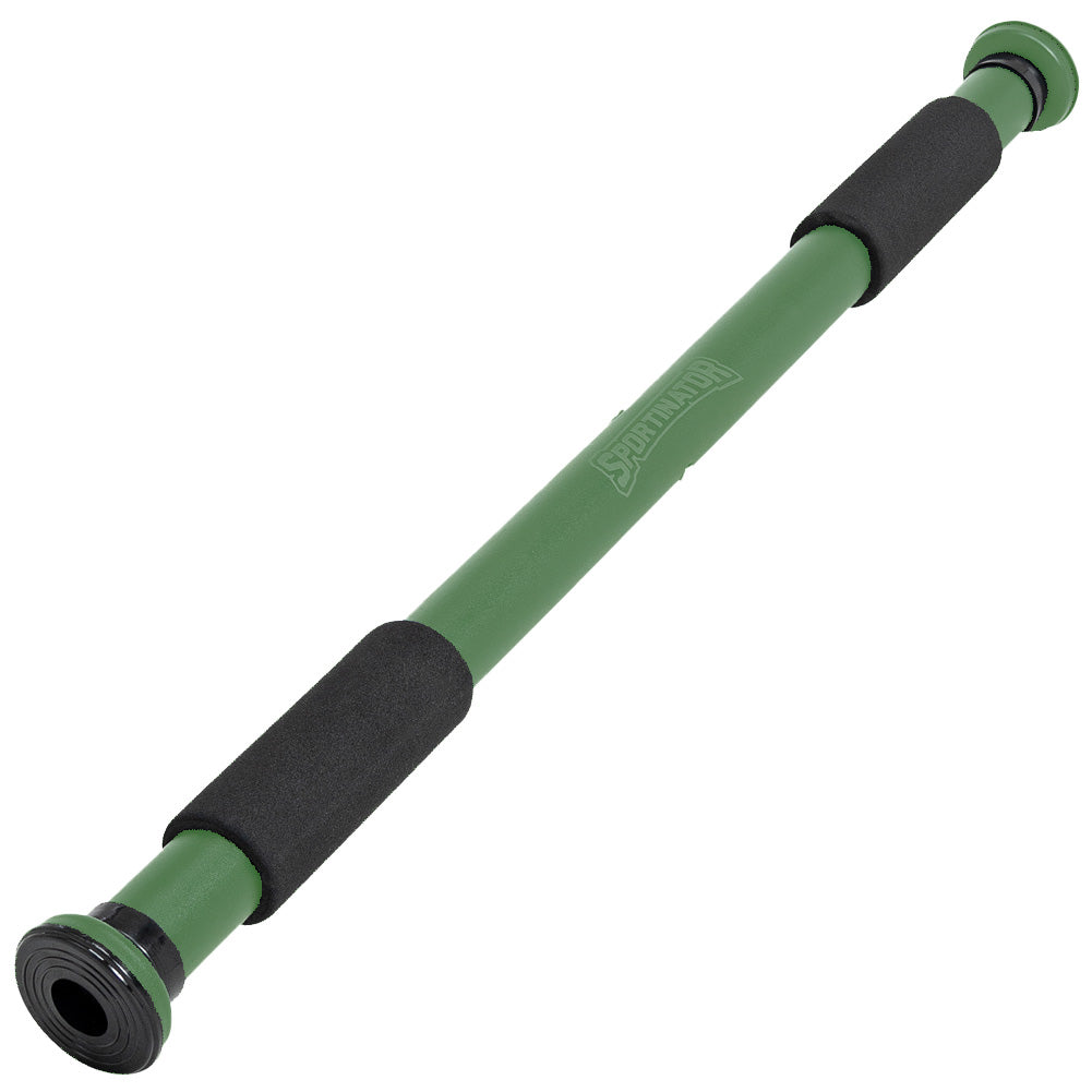 SPORTINATOR Klimmzugstange für Türrahmen 60 - 100 cm grün