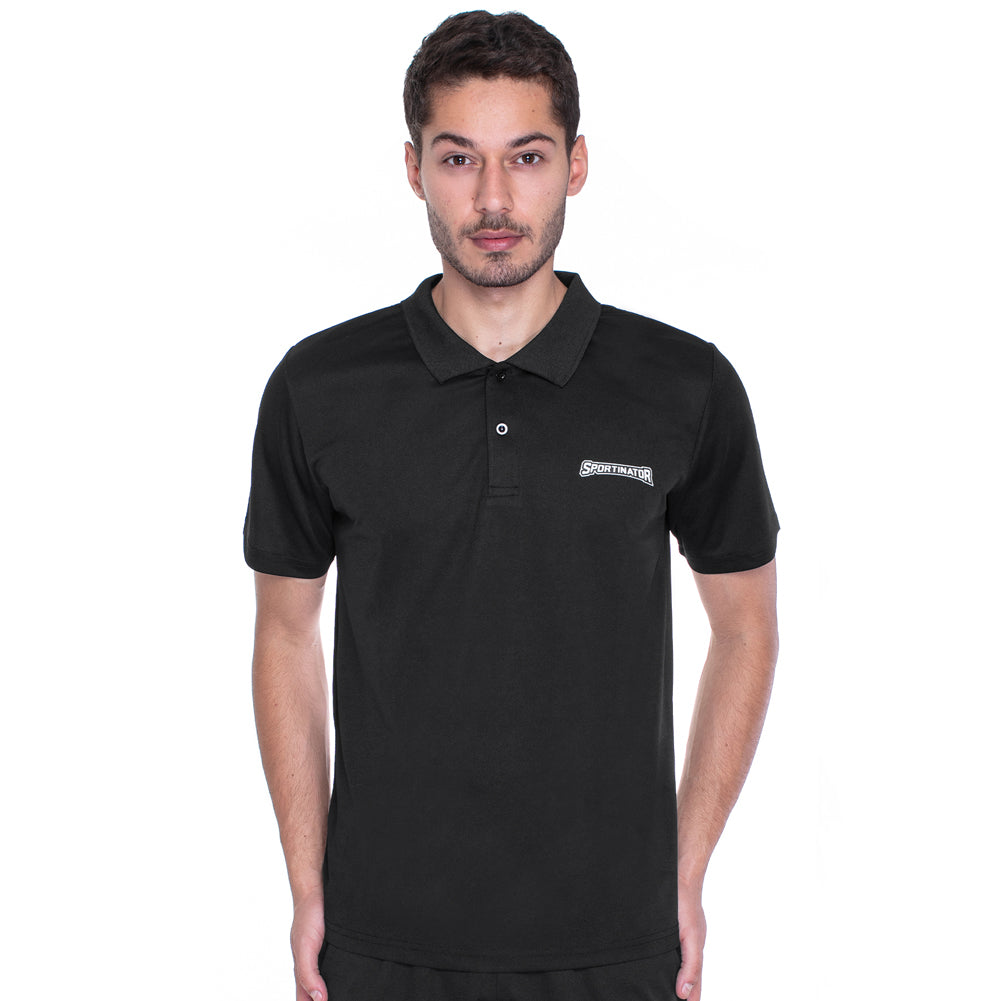 SPORTINATOR Essentials Mężczyźni Treningowa koszulka polo czarny