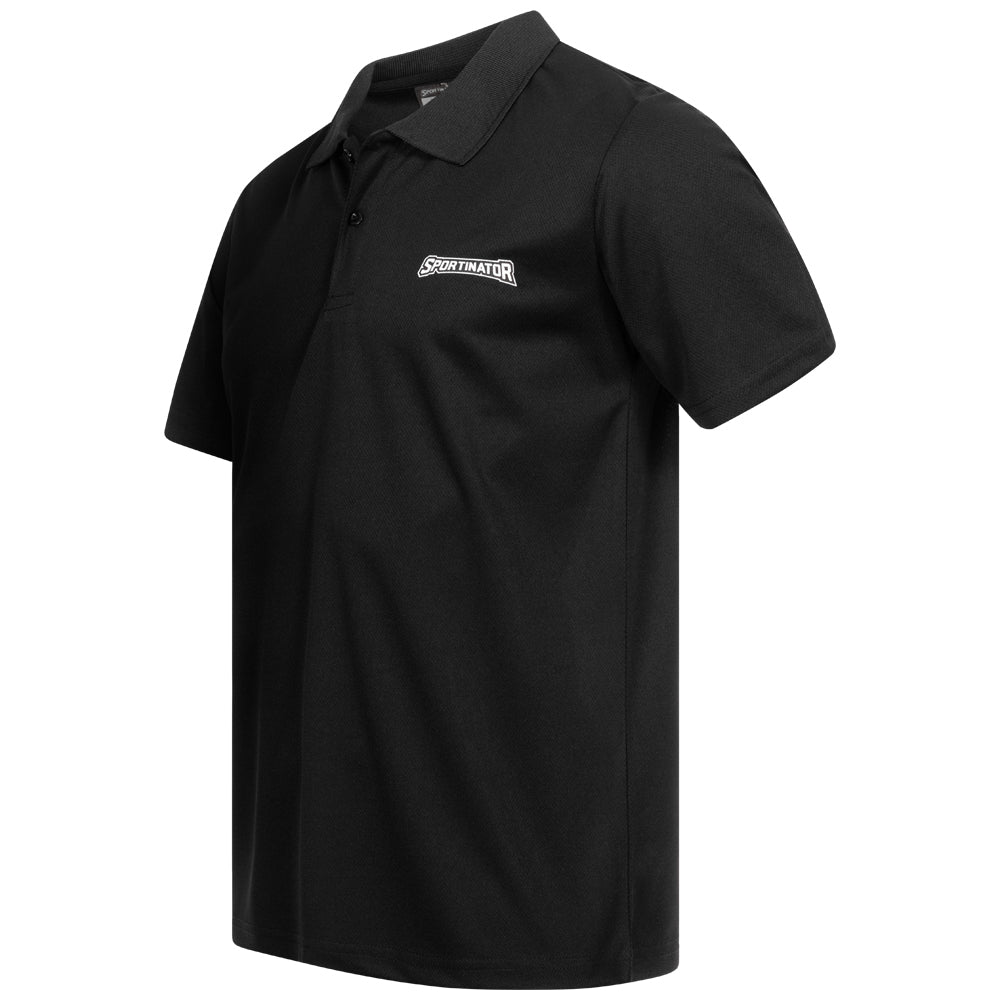 SPORTINATOR Essentials Mężczyźni Treningowa koszulka polo czarny