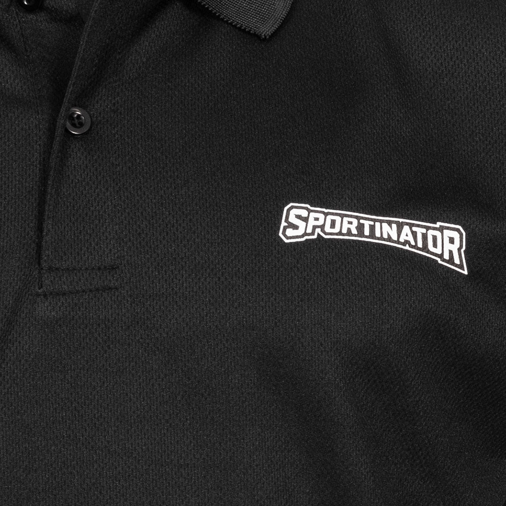 SPORTINATOR Essentials Mężczyźni Treningowa koszulka polo czarny