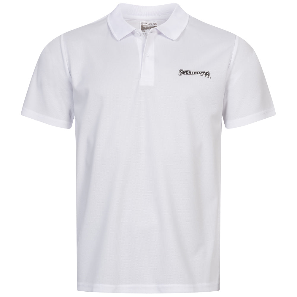 SPORTINATOR Essentials Mężczyźni Treningowa koszulka polo biały