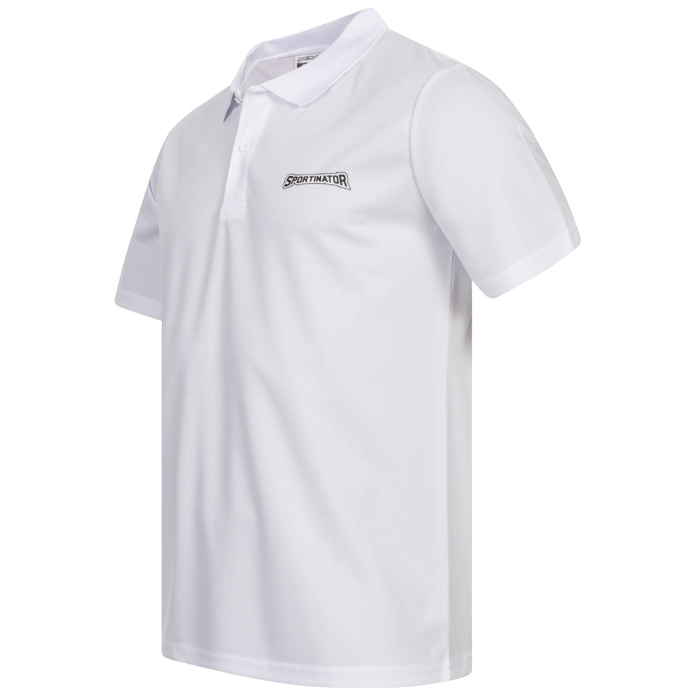 SPORTINATOR Essentials Mężczyźni Treningowa koszulka polo biały