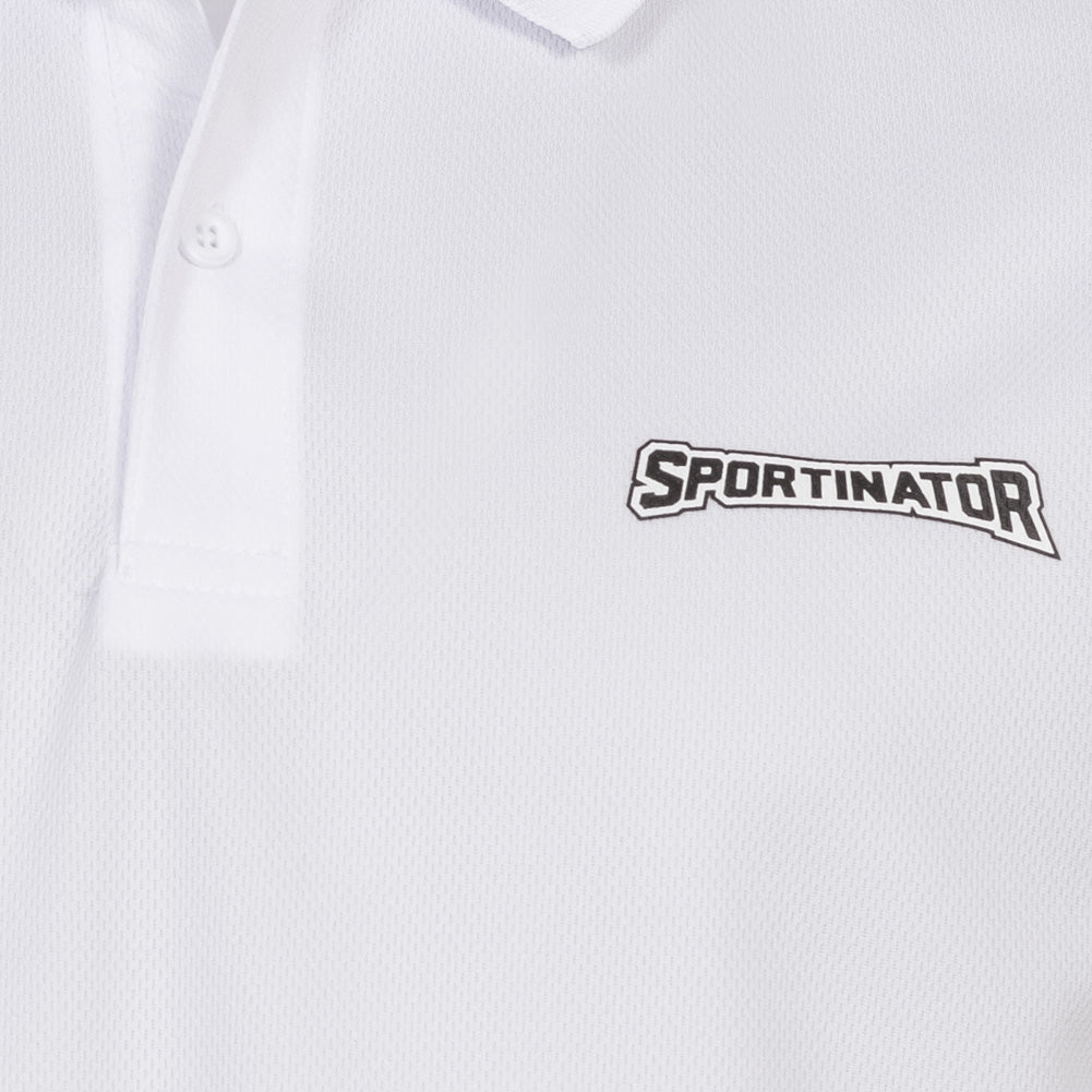SPORTINATOR Essentials Mężczyźni Treningowa koszulka polo biały