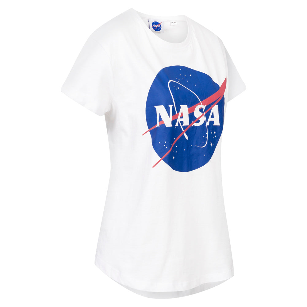 NASA Circle Logo Damen T-Shirt TMLTS007WHT