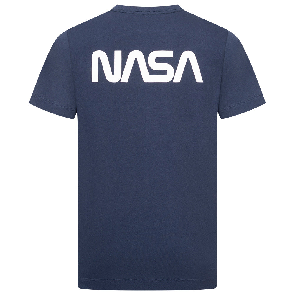 NASA Circle Logo Herren T-Shirt TMMTS007NVY