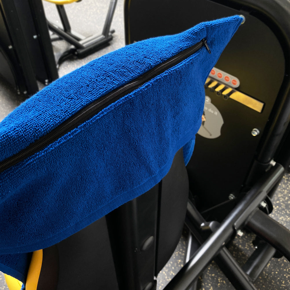 JELEX "100FIT" Sportowy ręcznik z kieszonką na zamek błękit królewski
